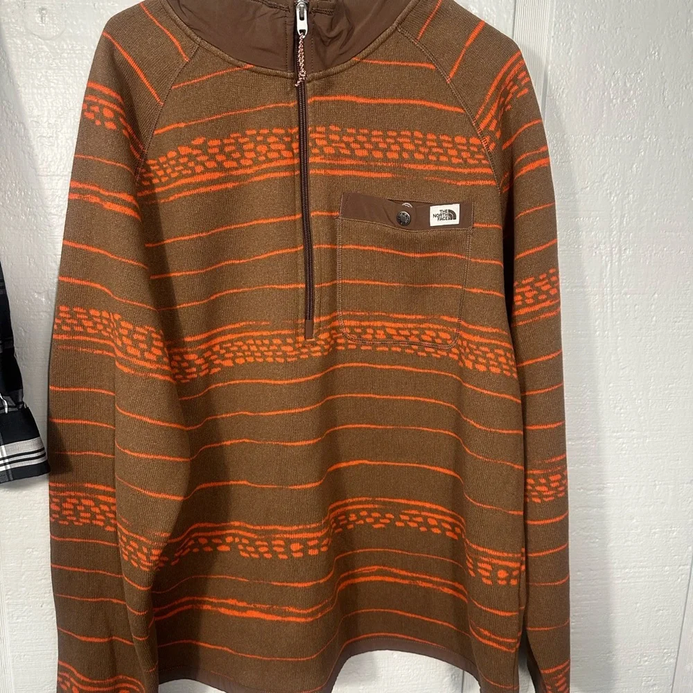 The North Face Men's Printed Gordon Lyons 1/4 Zip Pullover Size XL EUC